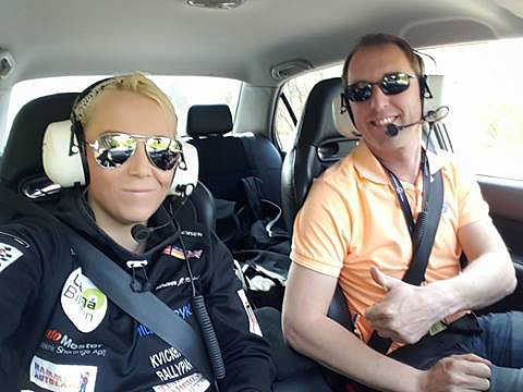 Henk Bakkenes og Jeannette Kvick fra onsdagens notekørsel
(Foto: Jeannette Kvick)